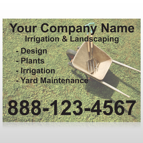 Wheel Barrow 261 Custom Sign