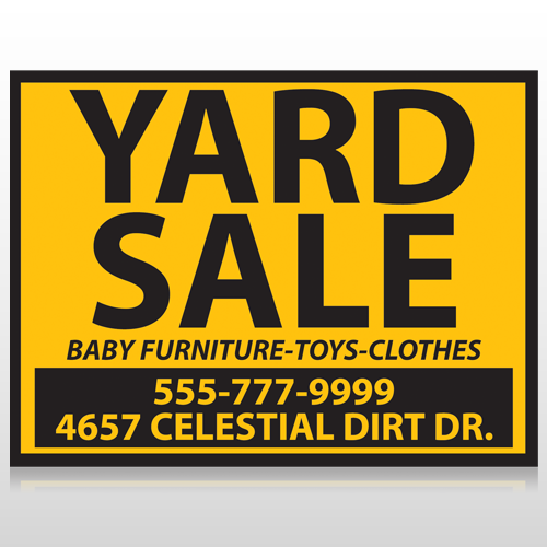 Yellow Black 551 Site Sign