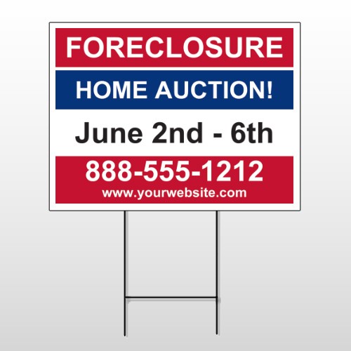 Auction 49 Wire Frame Sign