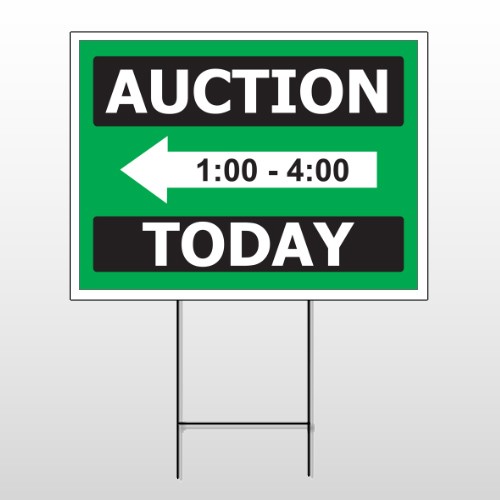 Auction 60 Wire Frame Sign