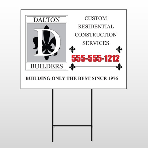 Builder 34 Wire Frame Sign