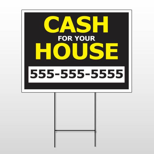 Cash For House 107 Wire Frame Sign