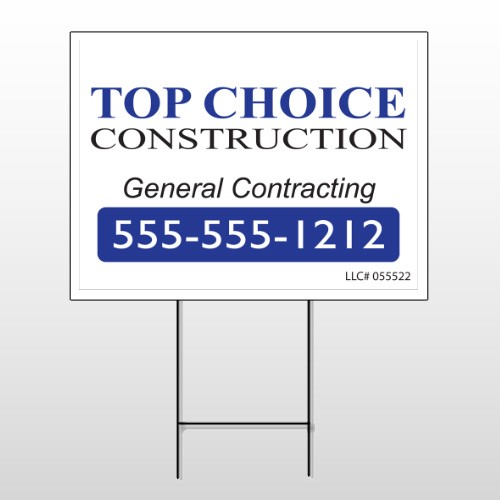 Construction 70 Wire Frame Sign