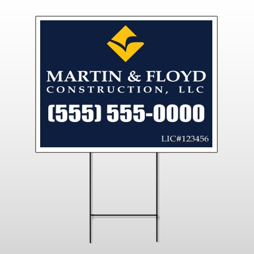 Construction 73 Wire Frame Sign