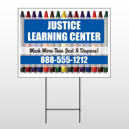 Crayons 184 Wire Frame Sign