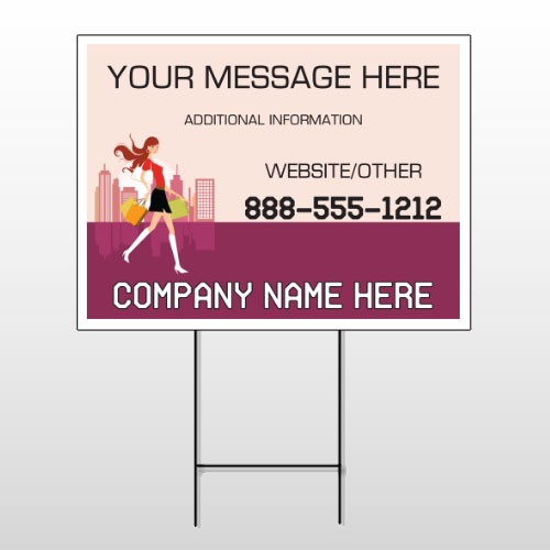 Fashion Shopping 179 Wire Frame Sign