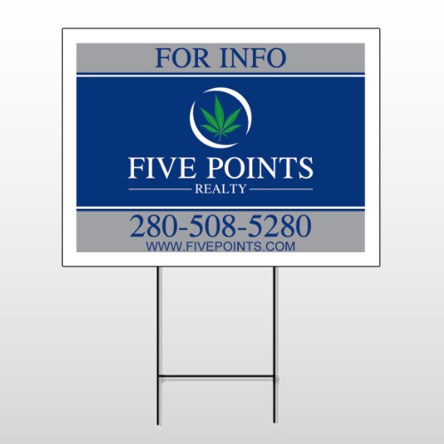 Five Points 15 Wire Frame Sign
