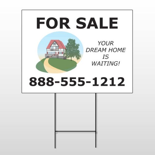 For Sale 137 Wire Frame Sign