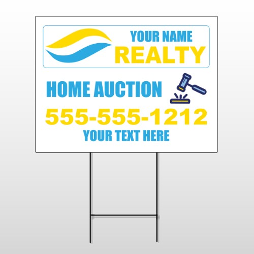 Gavel Banging 660 Wire Frame Sign