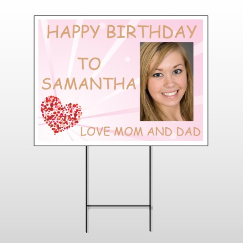 Happy B-Day Marley 10 Wire Frame Sign