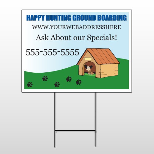 Hunting 301 Wire Frame Sign