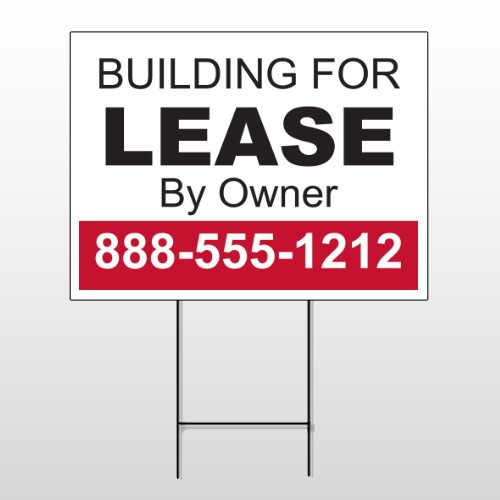 Lease 1 Wire Frame Sign