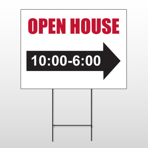 Open House 17 Wire Frame Sign