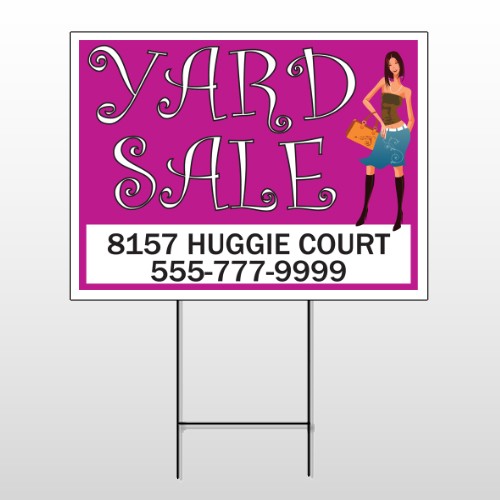 Pink Girl Sale 552 Wire Frame Sign