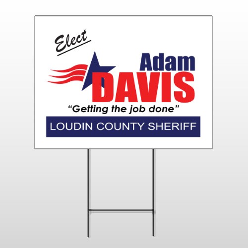 Political 10 Wire Frame Sign