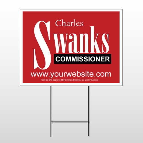 Political 21 Wire Frame Sign