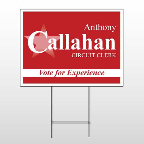 Political 27 Wire Frame Sign