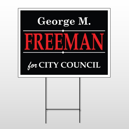 Political 35 Wire Frame Sign