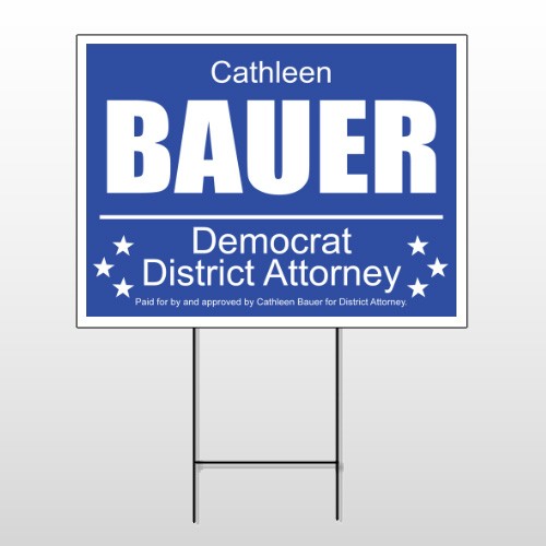 Political 43 Wire Frame Sign