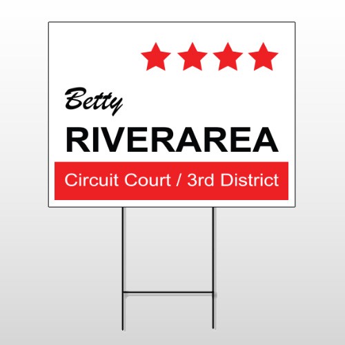 Political 5 Wire Frame Sign