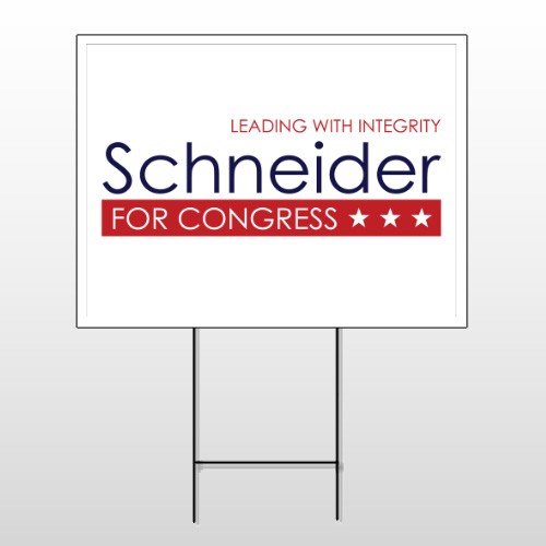 Political 54 Wire Frame Sign