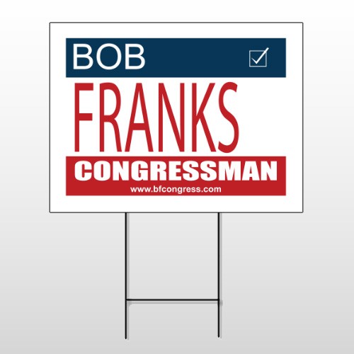 Political 6 Wire Frame Sign