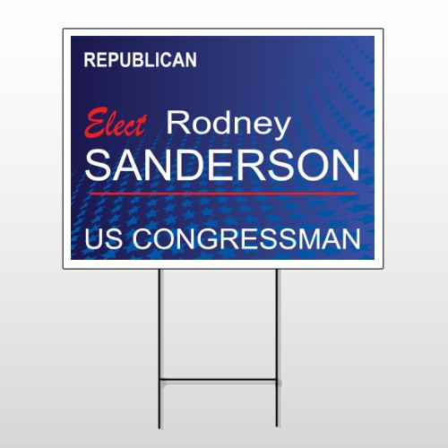 Political 9 Wire Frame Sign
