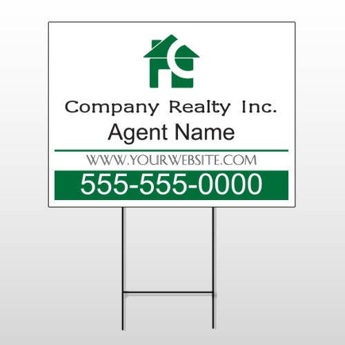 Realty 100 Wire Frame Sign