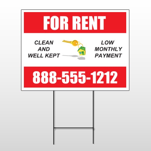 Rent Key Chain 361 Wire Frame Sign