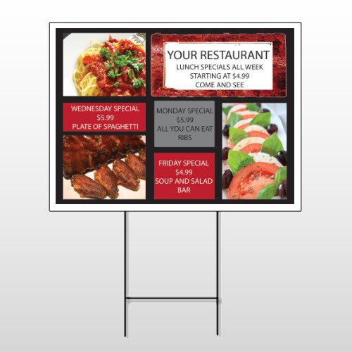 Restaurant Specials 370 Wire Frame Sign