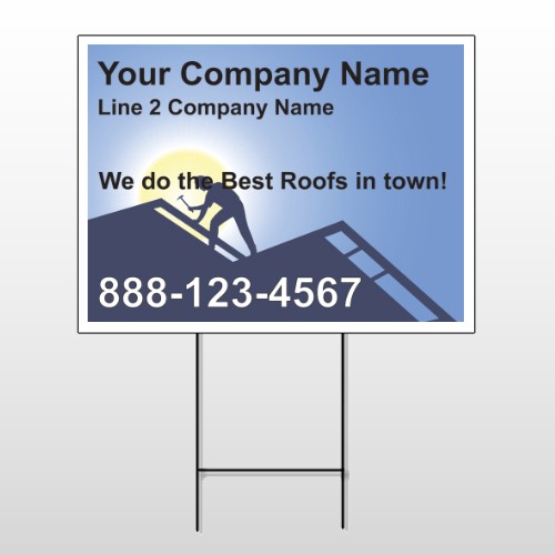 Roofing 258 Wire Frame Sign