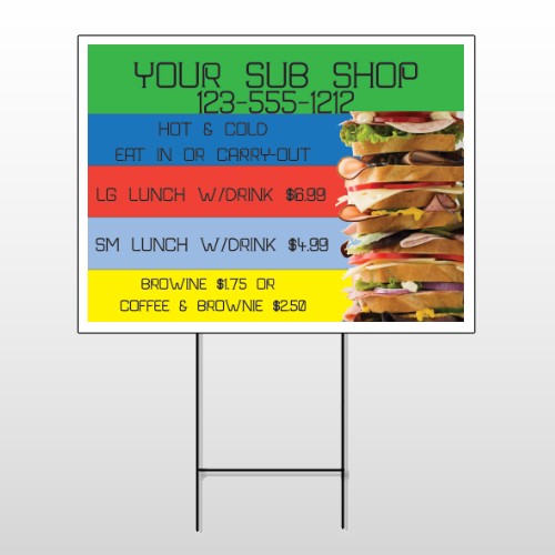 Sandwich 375 Wire Frame Sign