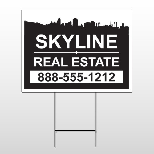 Skyline 38 Wire Frame Sign
