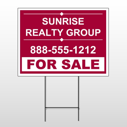 Sunrise 16 Wire Frame Sign