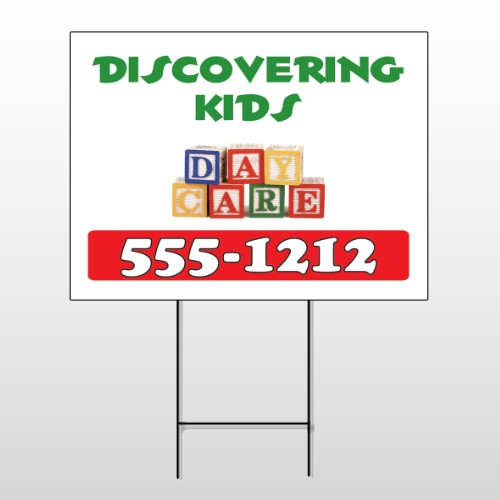 Toy Blocks 183 Wire Frame Sign