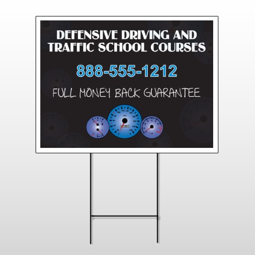 Traffic School 152 Wire Frame Sign