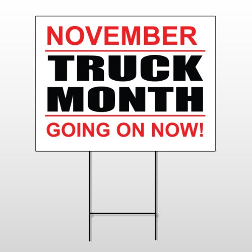 Truck Month 118 Wire Frame Sign