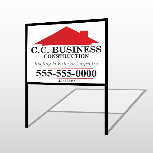 Construction 72 H-Frame Sign