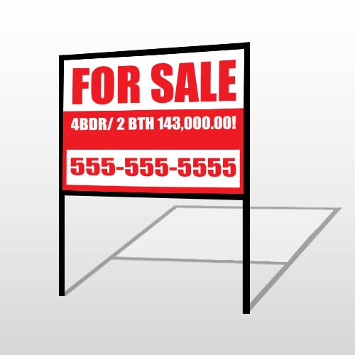 For Sale 109 H-Frame Sign