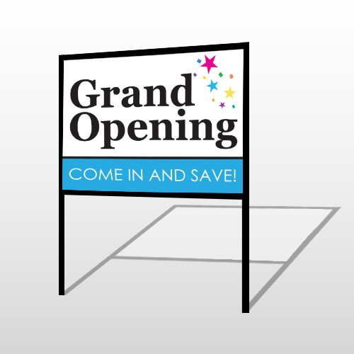 Grand Opening 89 H-Frame Sign