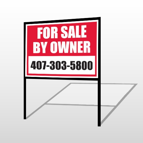 Sale By Owner 13 H-Frame Sign