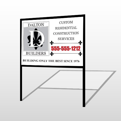 Builder 34 H Frame Sign 
