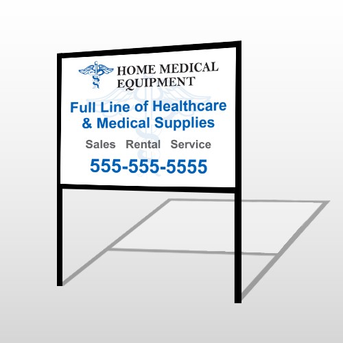 Medical Symbol 99 H-Frame Sign