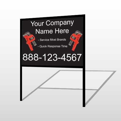 Monkey Wrench 257 H-Frame Sign