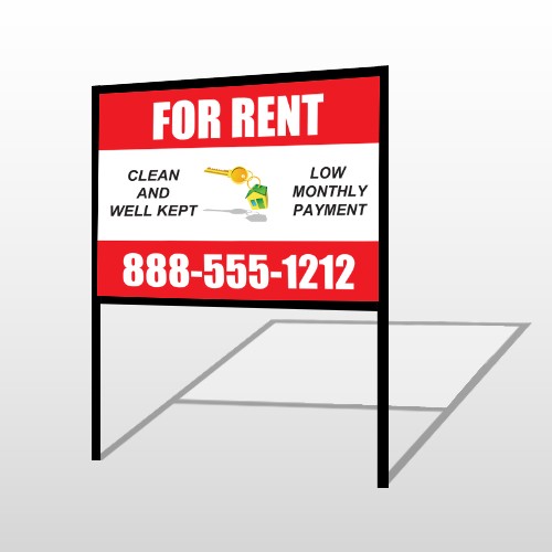 Rent Key Chain 361 H-Frame Sign
