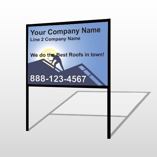 Roofing 258 H-Frame Sign