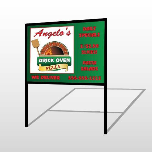 Pizza 129 H Frame Sign