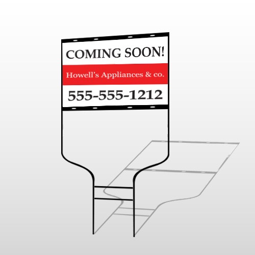 Coming Soon 88 Round Rod Sign