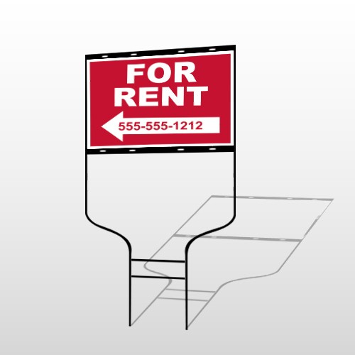 For Rent 43 Round Rod Sign