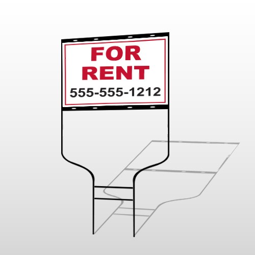 For Rent 44 Round Rod Sign
